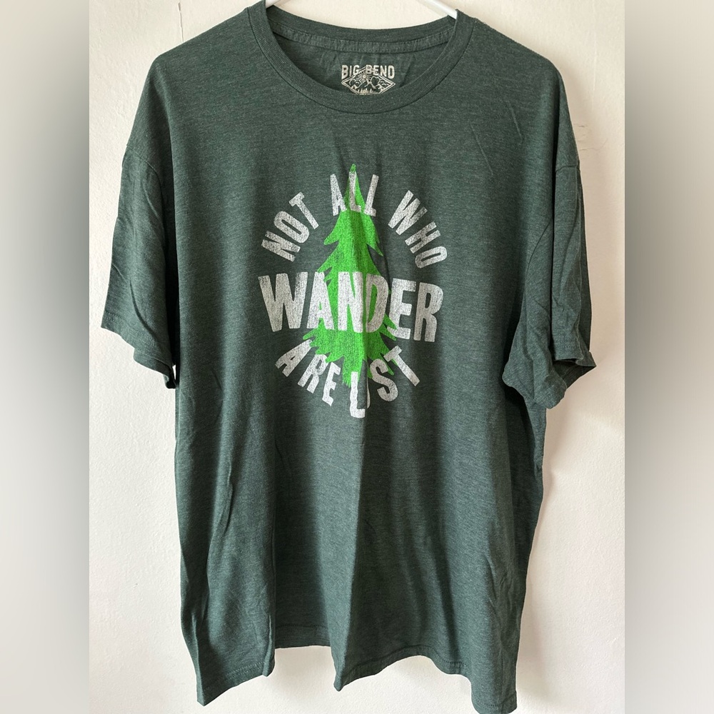 Big Bend Outfitters “Not All Who Wander Are Lost” T Shirt Men Size XL
